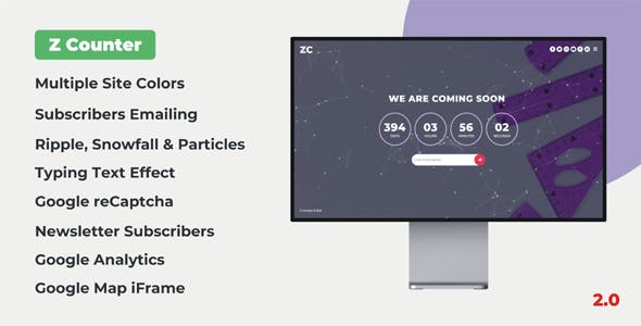 Z Counter - Coming Soon Countdown with Admin Panel