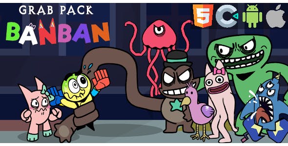 GrabPack BanBan- HTML5 game - Construct 3 - C3p