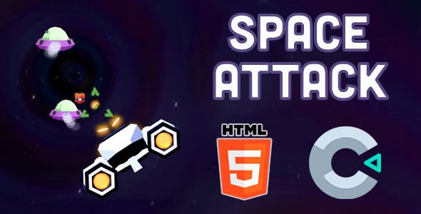 Space Attack - HTML5 - c3p