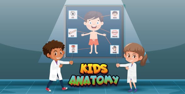 Kids Anatomy Game - Educational Game - HTML5, Construct 3