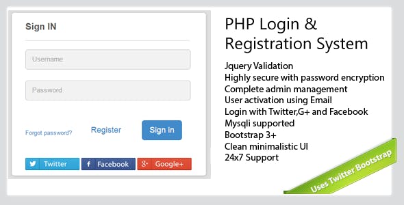 Secure-PHP-Login & Registration System