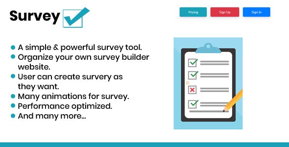 SurveyTickMark - SaaS Simple Survey Builder