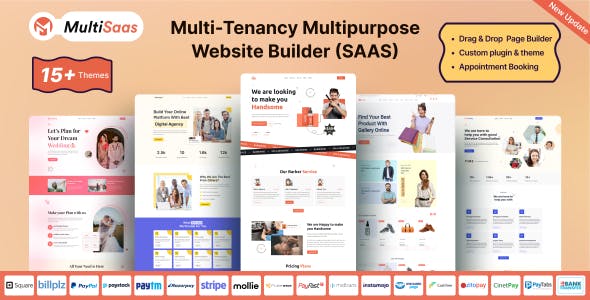 MultiSaas - Multi-Tenancy Multipurpose Website Builder (Saas)