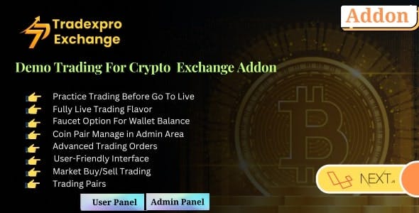Tradexpro Demo Trading - Crypto Exchange Addon