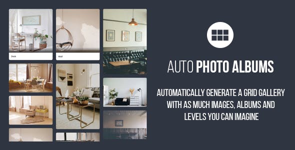 Auto Photo Albums – jQuery Multi Level Image Grid Gallery