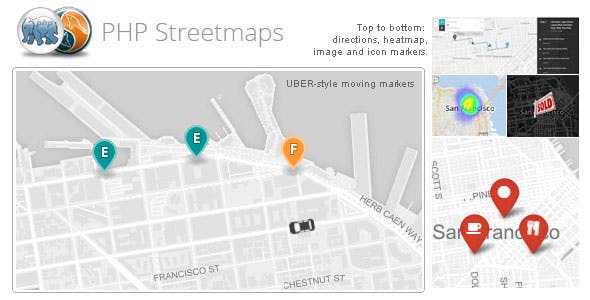 PHP Streetmaps (Uber-style moving makers and more...)
